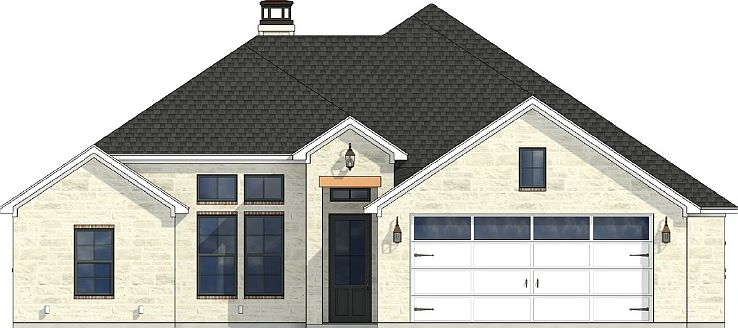 Gruene Elevation B Front Entry