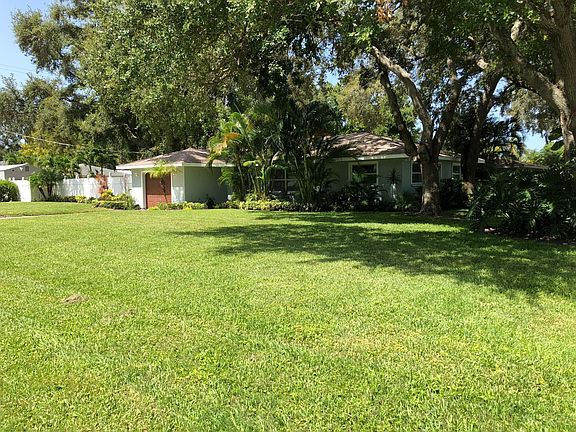 Large front yard; corner lot property.