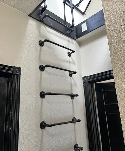 ladder to attic loft