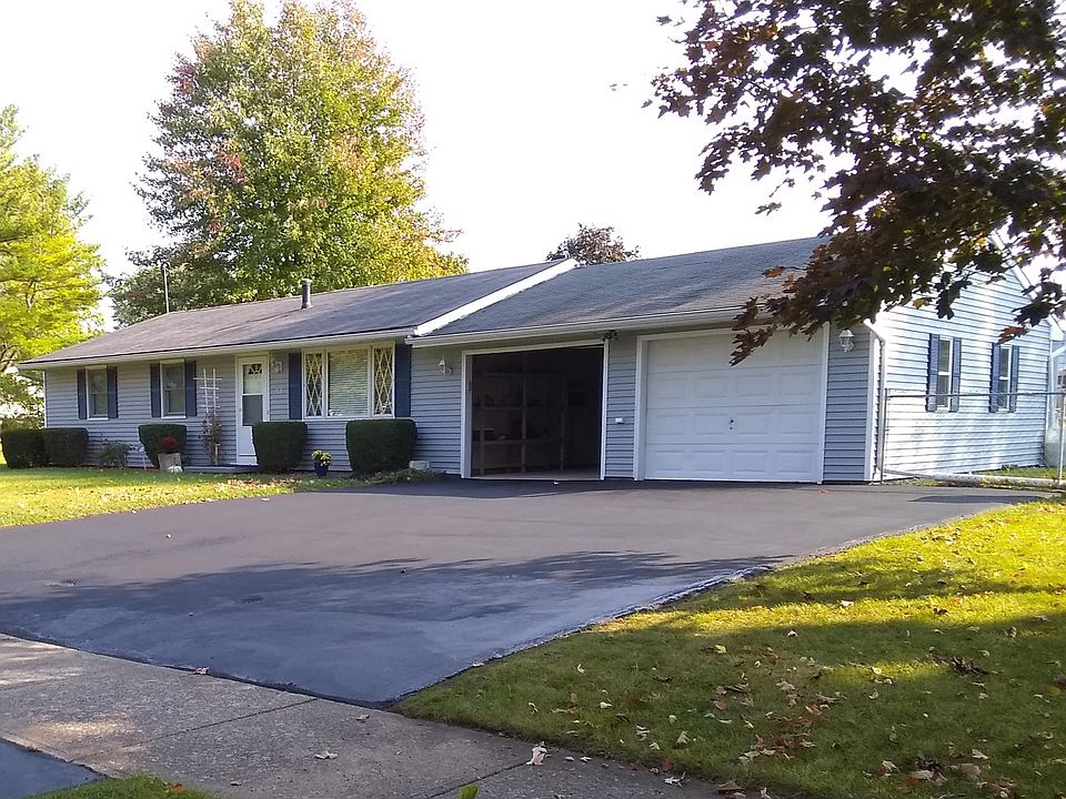 Ranch house with two car garage