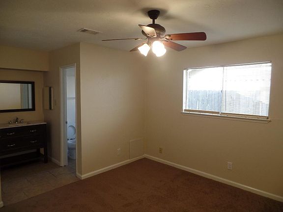Master Bedroom (11' x 12.5'). Master bathroom has brand new shower/tub.
