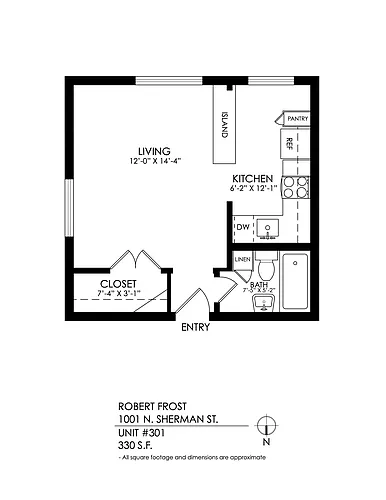Floor plan Studio