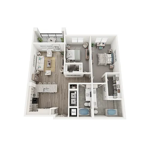 Floor plan 2B7
