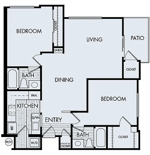 Floor plan Creekside Village Plan 2B