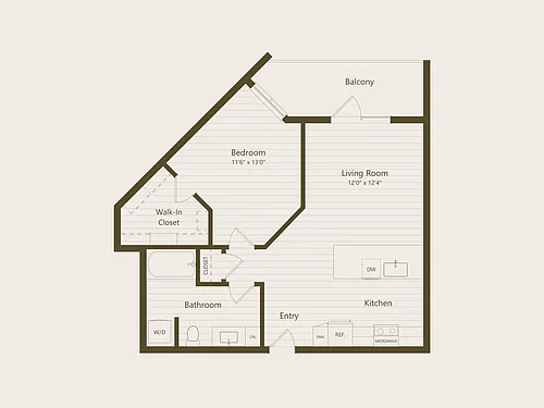 Floor plan 1J