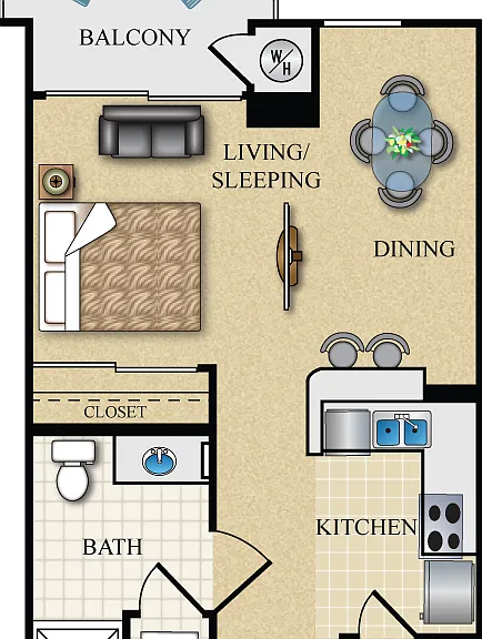 Plan A1 Floorplan Diagram
