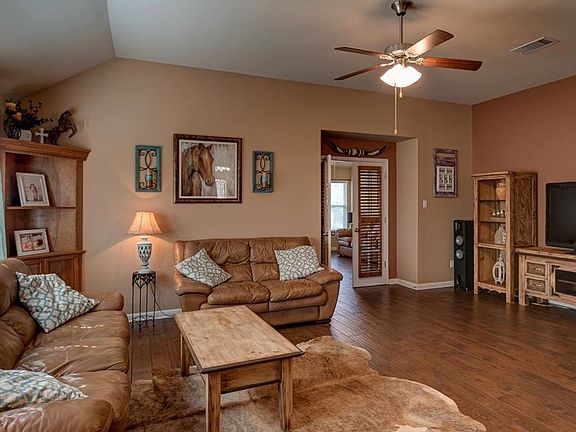 Grand Living Room with wood like tiles