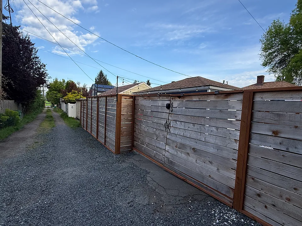 Secure access off alley or enter by crossing through main house yard