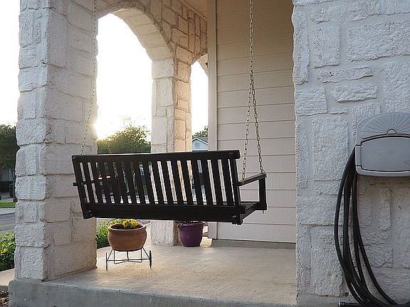 Side porch and swing