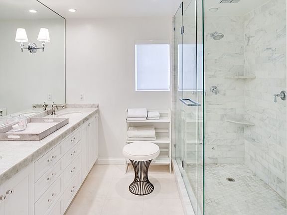 Calcatta Gold Marble Shower