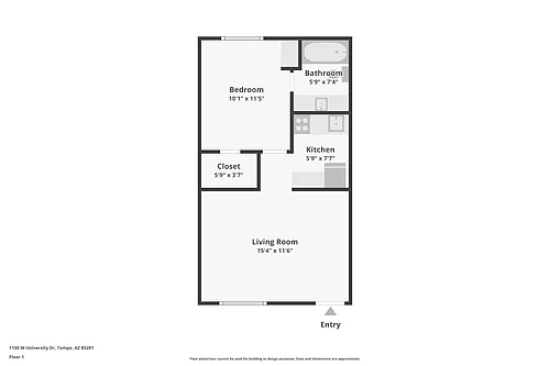 Floor plan One Bedroom