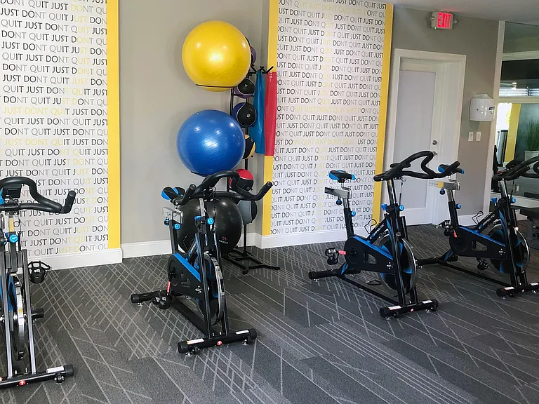 Get ready to break a sweat at our dedicated spinning zone.
