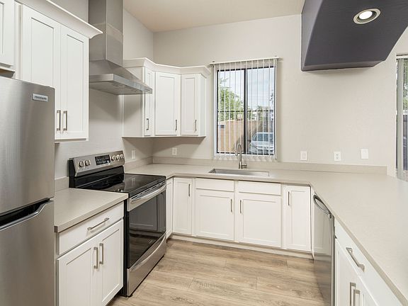 Kitchen with all Stainless Steel Appliances