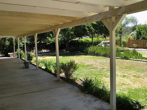 View of back yard from patio