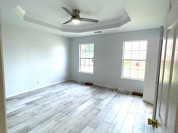 Master bedroom with walk in closet