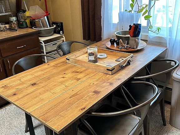 This newer table and chairs are included