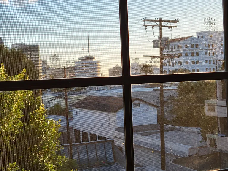 Bedroom #2 window view of Hollywood Skyline