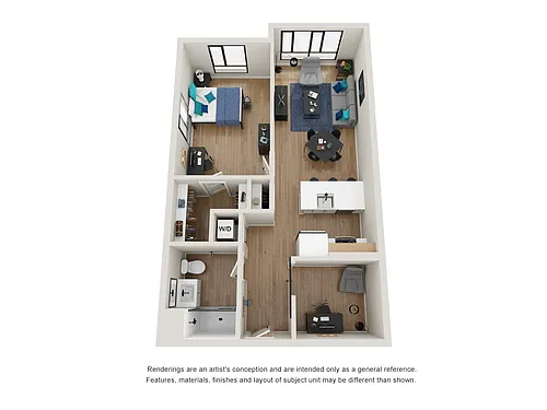 Floor plan 1BD-6