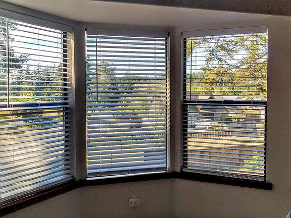 Beautiful forested views, plenty of light throughout the day.