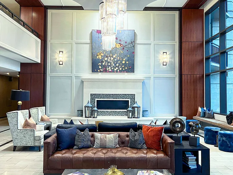 Clubroom with Fireplace