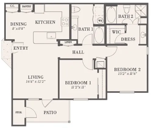 Floor plan B2