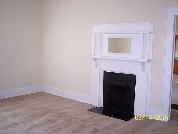 Living room with fireplace
