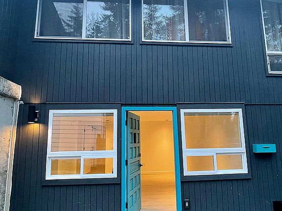 Private entry on side of house