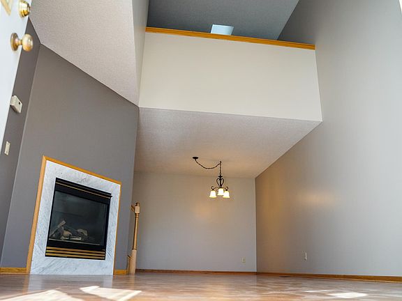 View of vaulted ceiling & loft