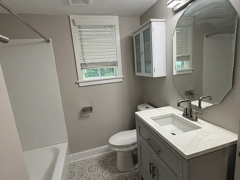 Hallway bathroom