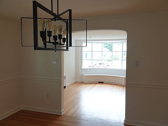 View from dining room into living room.