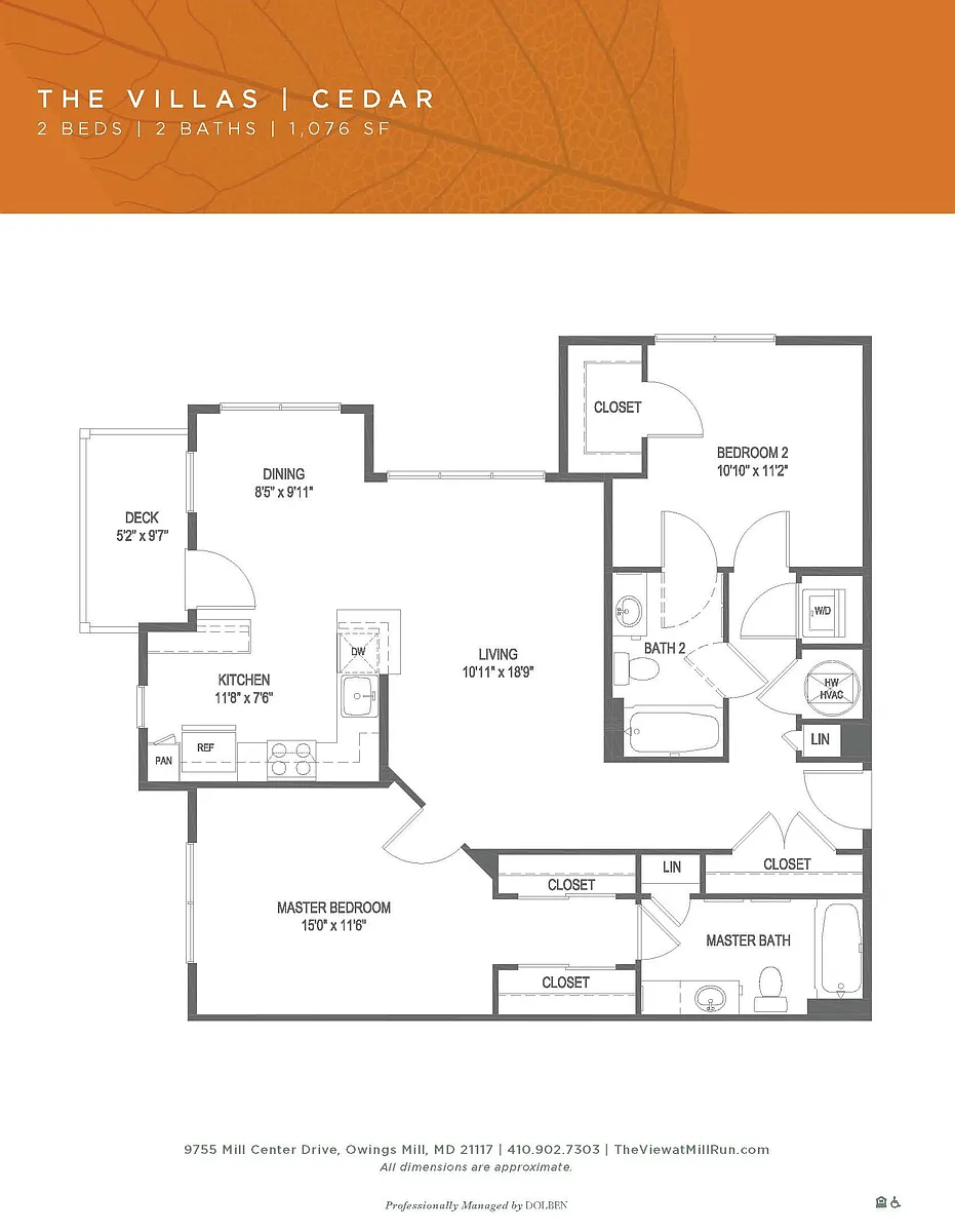 Floor plan Cedar - Villas
