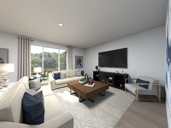 The Chesapeake Floorplan Living Room Rendering.