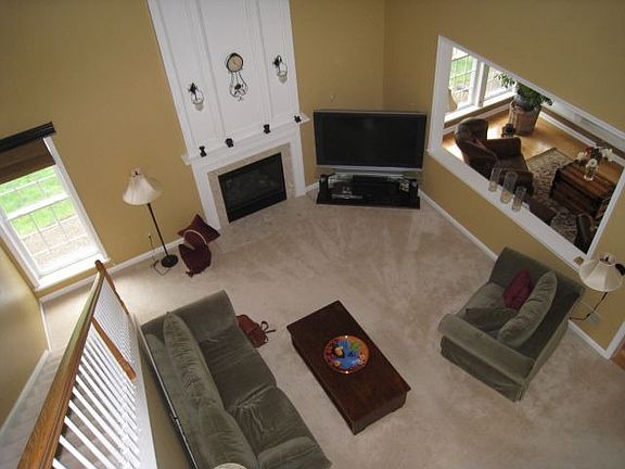 Family room from above