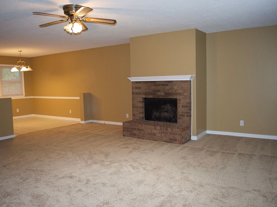 Living room and dining area