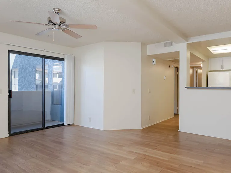 Living Room with Hard Surface Flooring and Balcony