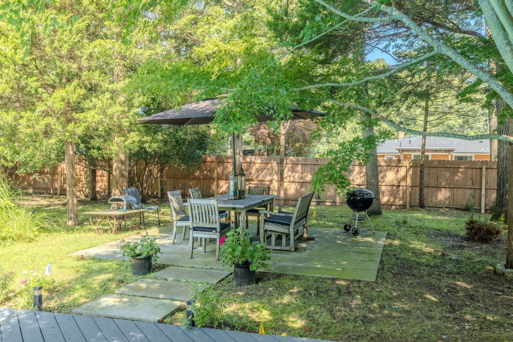 Backyard patio