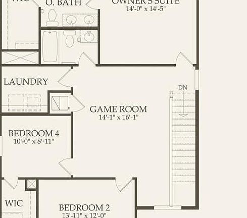 Second level Floor Plan