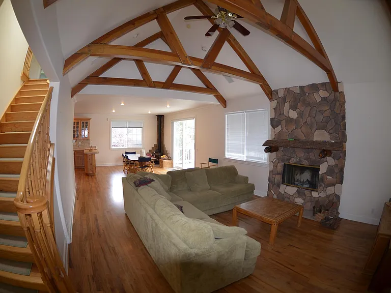 Family room leading to kitchen (view from entry)