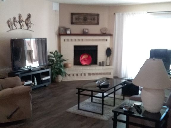 Living room fireplace