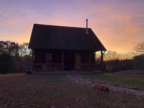 Cabin at sunset