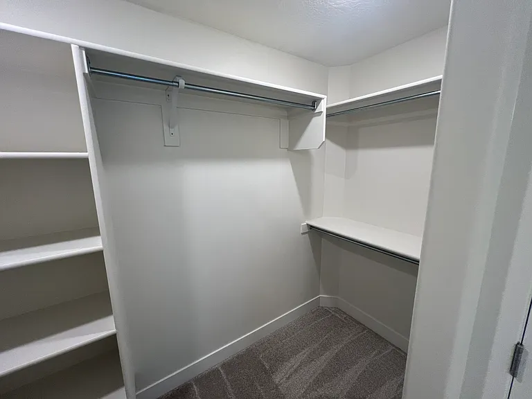 Large master closet, only half the closet is pictured here.