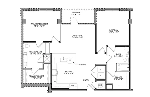Floor plan B4 - ADA