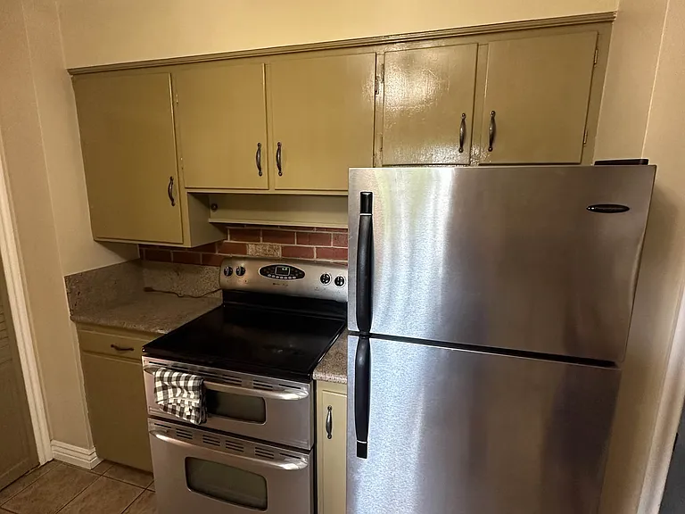 Kitchen oven and fridge
