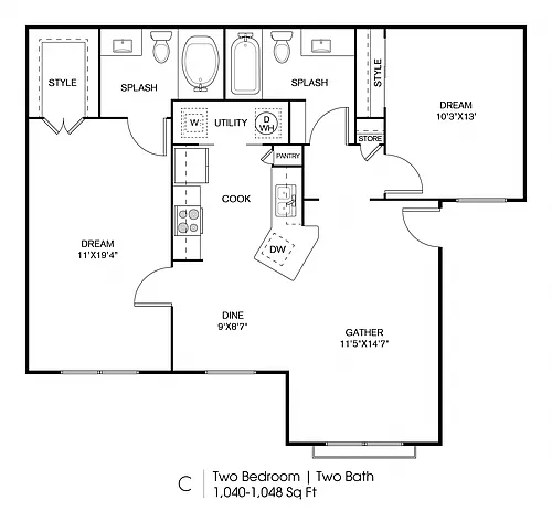 Floor plan MIL-C1