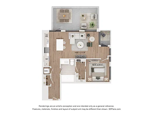 Floor plan C101