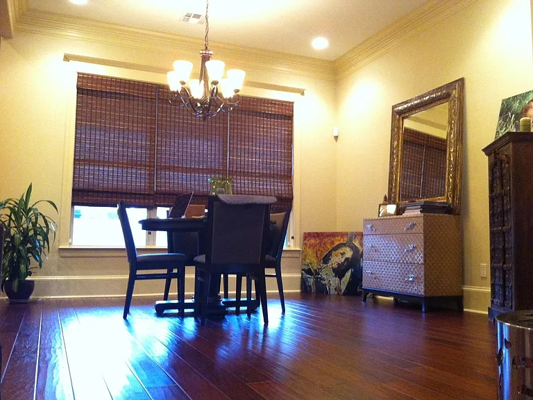 Dining room, which can fit any size dining table.