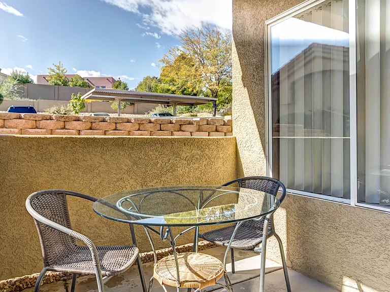 Private balconies and patios