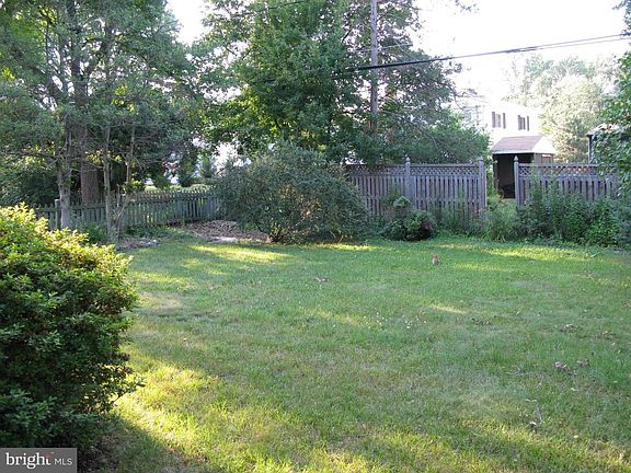 Large level landscaped backyard.