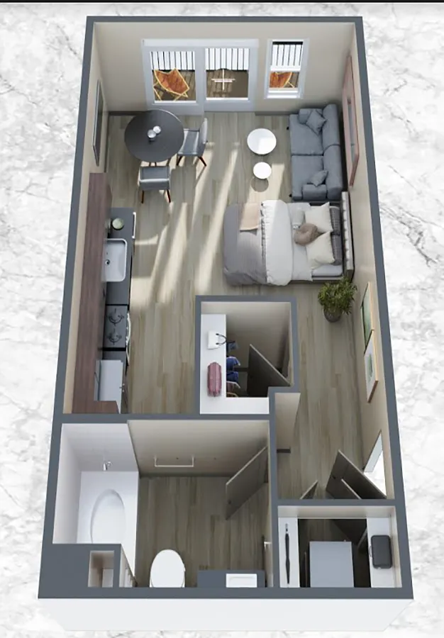 Floor plan Studio S1