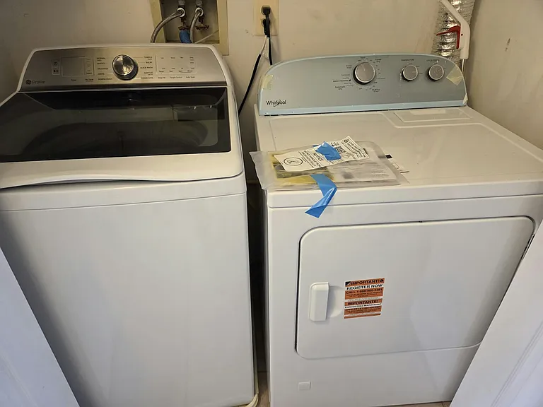 washer and dryer